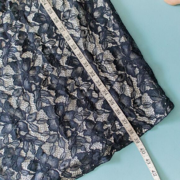 Tadashi Shoji Embroidered Tulle Boatneck Lace Floral Formal Sheath Dress - Picture 8 of 11